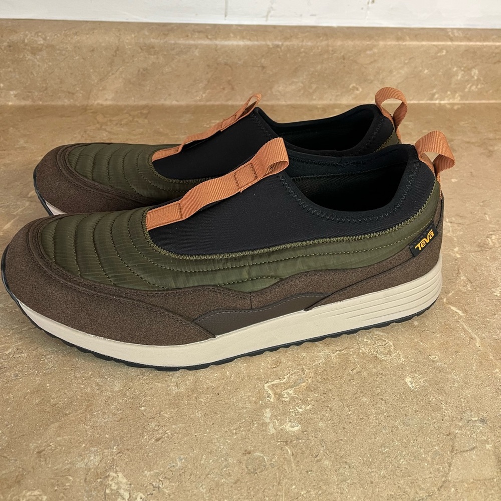 Teva Men’s ReEMBER Vistaverse Olive Green Slip-On Casual Shoes